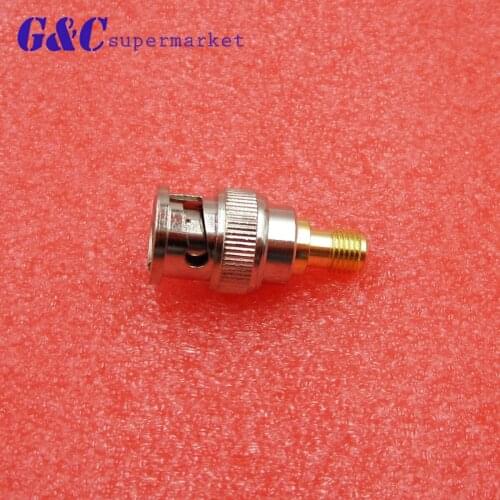 1PCS BNC Male Plug to SMA Female Jack RF Coax Adapter convertor Straight Nickelplated NEW wholesale diy electronics