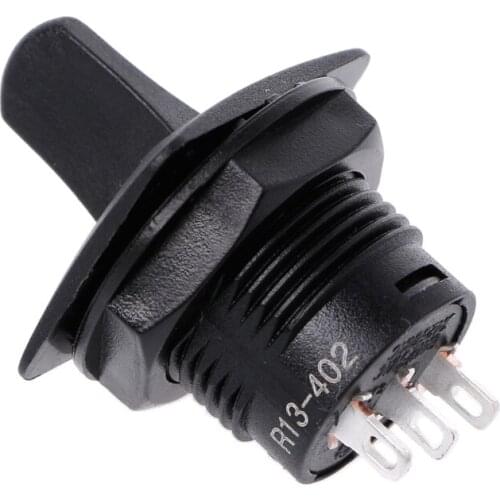 1PC R13-402 3Pin 2Position ON-OFF-ON Maintained Round Toggle Switch N58A