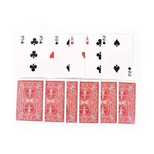 2 Sets Magic 3 Three Family Funny Game Card Trick Card Easy Classic Magic Playing Cards