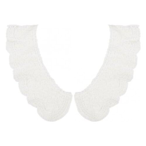 Vintage White Flower Lace Collar Neck Choker Applique Sew DIY Craft ,2 Pair