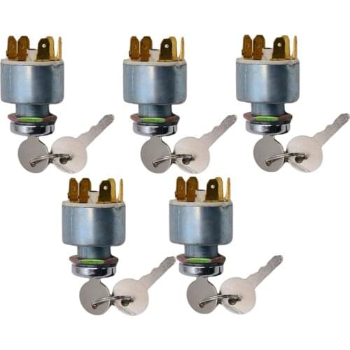 5x Universal Ignition Barrel Key Switch Boat Trikes Car Bikes Kit Waterproof