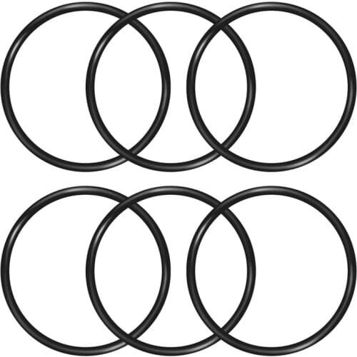 6-Pack of O-Rings for GE (TM) 2.5 Inch Water Filters - Compatible with GXWH20F, GXWH04F, GXRM10, GXWH20S and GX1S01R