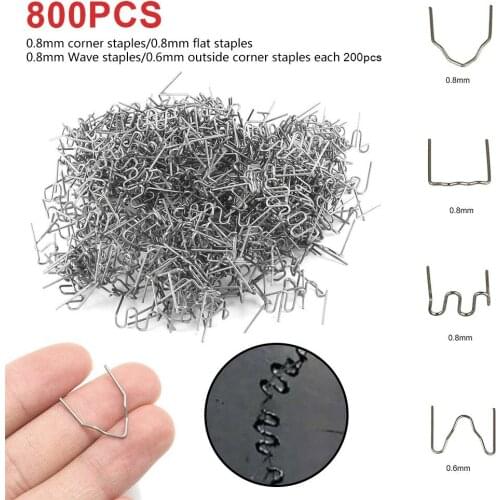 800PCS Hot Stapler Staples For Car Bumper Plastic Welder Repair Tool Kit Welding Tool