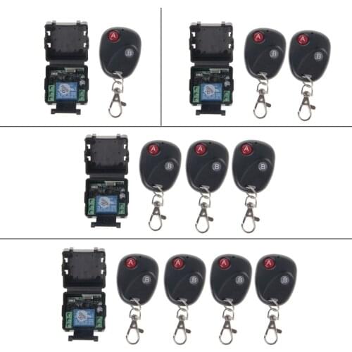 DC 12V 10A 433MHz Wireless RF Relay Remote Control Switch Receiver Transmitter Kit