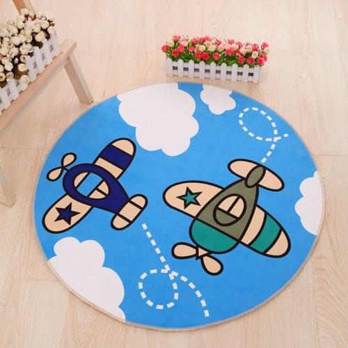 160cm diameter large Area Carpet Child Bedroom Livivg Room Carpet Cartoon Round Play Game Carpet Kids Computer Chair Mat For Kid