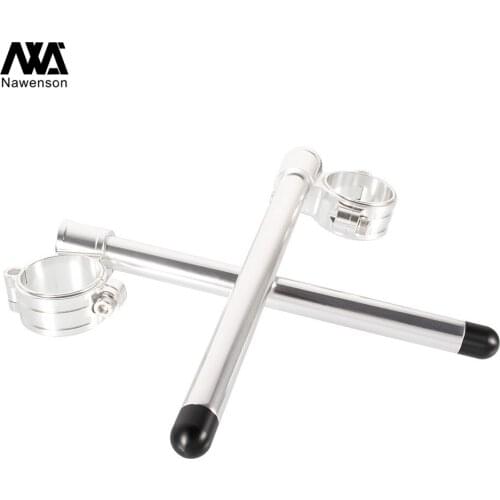 For V-Rod for S1000RR 2010-2018 2 pieces CNC Aluminum Motorcycle Handlebar 55mm Clip-on 7/8" 22mm Detachable Tubes