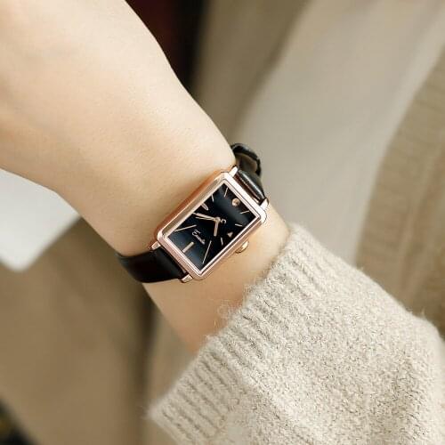Womens Watch Retro Simple Temperament Square Watch Light Luxury Niche New Watch Female