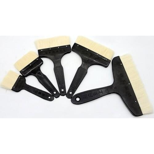 High Quality paint brush 2-8 inch Plastic handle wool Artist Oil Painting Watercolor Brush Pen dust cleaner Scrubbing clean tool