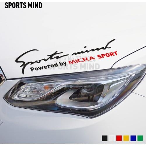 2 Pieces Sports Mind Car Body Sticker Decal Automobiles Car Styling For Nissan MICRA K12 K11 K13 Nismo Car Accessories