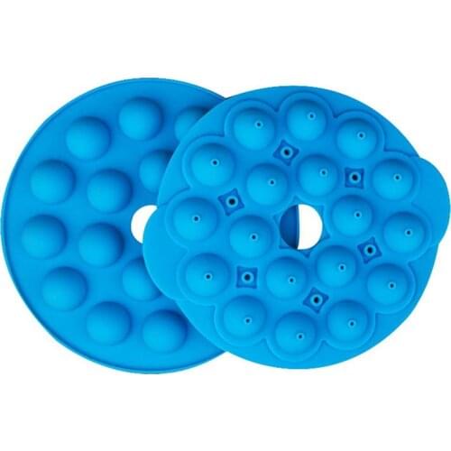 Round Candy Mold Silicone 18 Cavity DIY Lollipop Jelly Pudding Decor Mold Homemade Chocolate Baking Mould Cake Tools Accessories