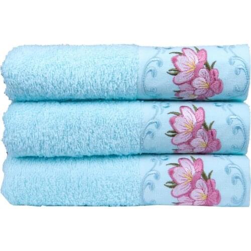 Land Of dowry Berrak 3 Pcs Hand Face Towel Set Teal