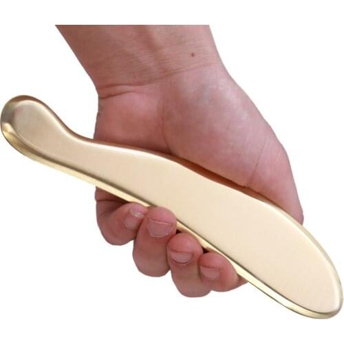 Medical Grade Copper Gua Sha Guasha Scrapers Acupuncture Massage Stainless Steel Metal Plate Body Massager Therapy Tool