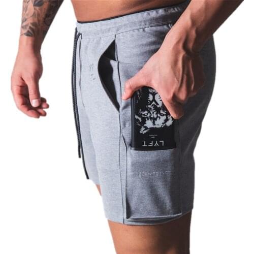 Summer 2021 Men Gym Fitness Running Shorts Letter Print Pants Elastic Waist Jogging Quick Dry Training Casual Male shorts