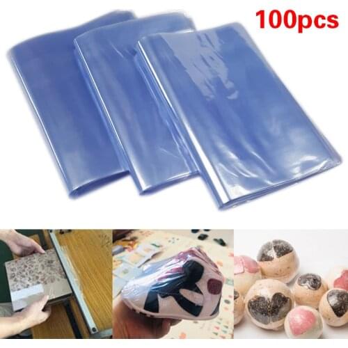 100Pcs Dustproof Heat Sealing Shrinkable Film Baby Shoe Bag Transparent Film Anti-oxidation Hot Shrink Film Home Storage Bag
