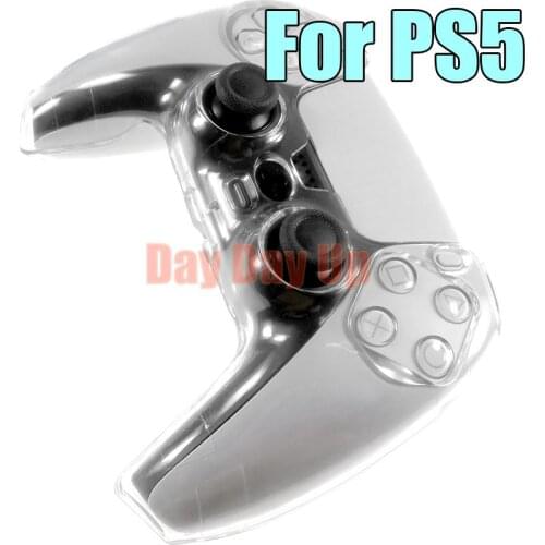 1PCS FOR PS4 Dustproof Gamepad Protective Decor PC Hard Shell Cover for PS5 Clear Crystal Hard Guard Joystick Protection Case