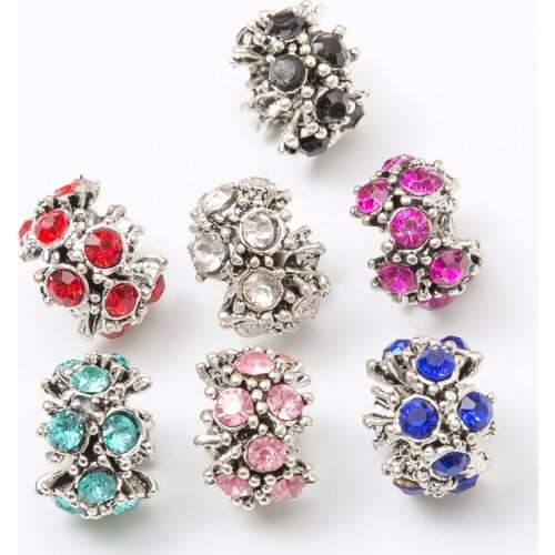 Mixed Charms Beads Fit Pandora Charms Bracelet Women Fashion Bead 40pc/lots feng0008