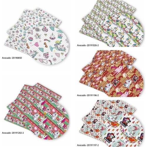 Huangtao Diy 50X150cm Unicon Printing Cartoon Character Pattern Double Brush Poly Fabric By Yard 100% Polyester Fabric