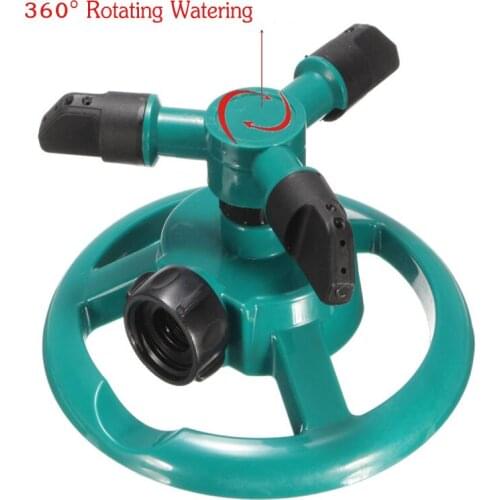Three Arm Garden Sprinkler Watering Head Lawn 3 Nozzle Water Sprinkler Garden Sprinklers Water Durable Rotary