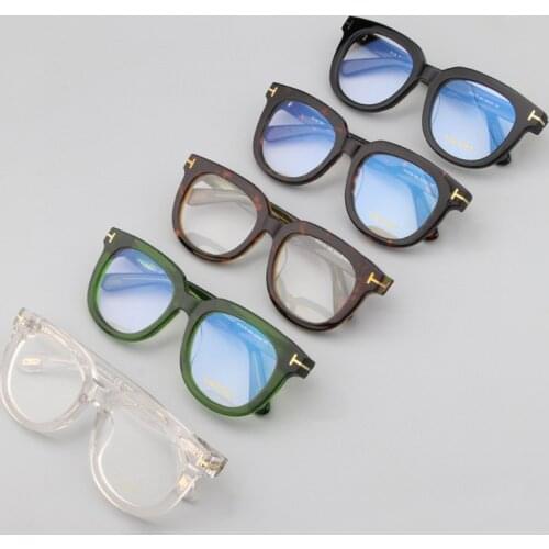 Vintage Tom Acetate Eyeglasses Frames Man TF5179 Prescription Myopia Optical Glasses Women