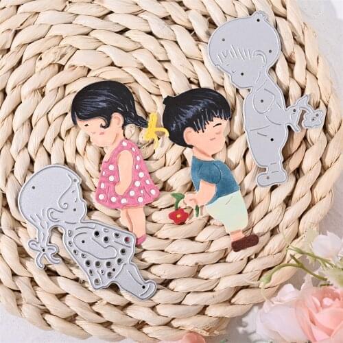 YaMinSanNiO Cut Die Doll Boy Girl Clothes Body Scrapbook Paper Craft Album Card Punch Art Knife Art Cutter Alinacutle New 2021