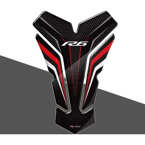 3D Resin Motorcycle Tank Pad Protector Sticker Case for Yamaha YZF-R6 R6 All Year