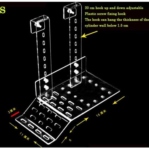 Acrylic Tortoise Drying Platform Brazil Water Turtle Floating Island Turtle Tank Aquarium Amphibian Hook Drying Platform