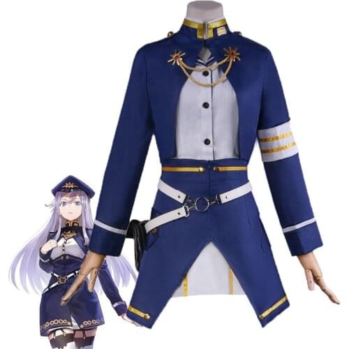Anime 86 Eighty Six Vladilena Milize Cosplay Costume Outfit Dress Costumes Woman Cosplay Halloween Party Full Set