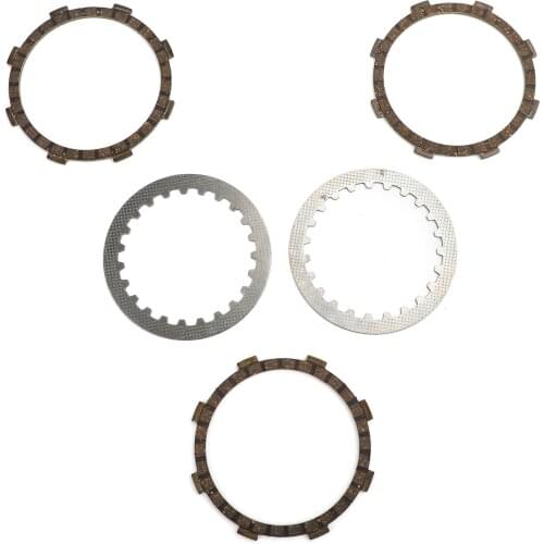 Areyourshop fit for Yamaha YSR80 TZR50 TY50 MX80 GT80 TDR50 Clutch Kit Steel & Friction Plates 257-16324-00 Motorcycle Parts