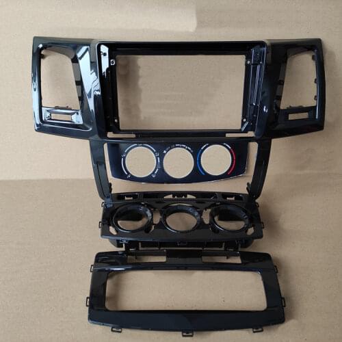 Car Fascia Navigation Fascias Dash Frame Kit For 9" Android Multimedia Player For Fortuner Hilux 2004 2005 2006 2007 2008 - 2015