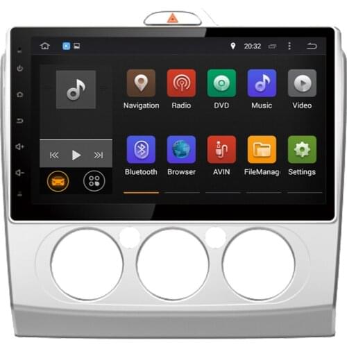 Android 10.0 Car GPS Navigation For FORD FOCUS/MONDEO/S-MAX/CONNECT 2005-2007 Manual A/C Car Radio Stereo