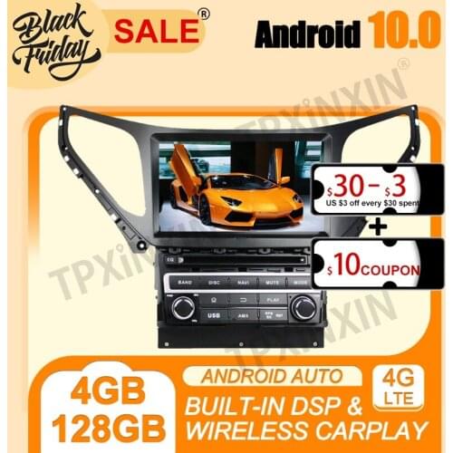 IPS Android 10.0 Carplay 4G+128G PX6 For Hyundai Azera Car Multimedia Player Auto Radio Tape Recorder GPS Navigation Head Unit