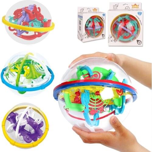 Childrens Magic 3D Space Ball Maze Childrens Intelligence Balance TrainingToy Classic Educational Toy 70-140Obstacle Maze Ball