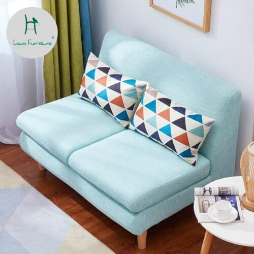 Louis Fashion Living Room Sofas Fabric Two People Coffee Shop Dining Leisure Scandinavian Washing
