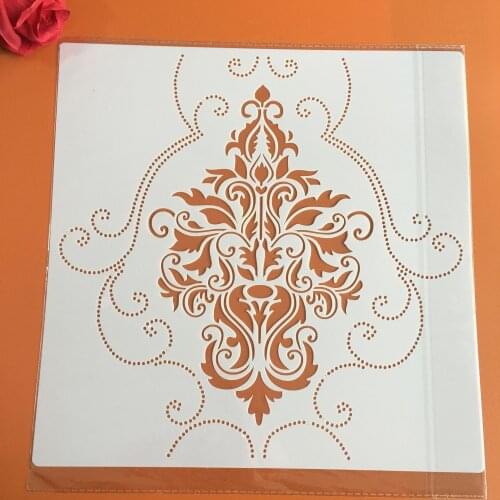 30 *30cm size diy craft mandala mold for painting stencils stamped photo album embossed paper card on wood, fabric,wall stencil