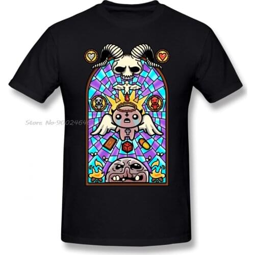 The Binding Of Isaac T Shirt The Binding T-Shirt Classic Short Sleeve Tee Shirt Printed Cotton Cute Man Tshirt