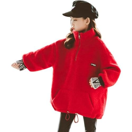 New 2020 Spring Autumn Children Jacket For Girls Cashmere Wool Warm Overcoat Fashion Kids Girls Clothes Outerwear Casual Coat