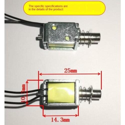 Micro DC Electromagnet Through-Push-Pull DC2V 3V 4V 5V 6V 12V Miniature Electromagnet Stroke 3mm