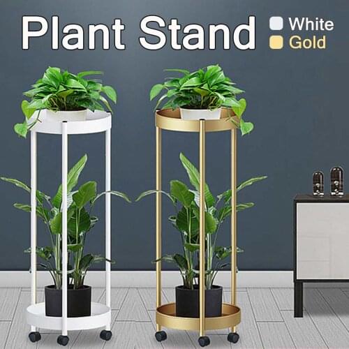 2 Tiers Heighten Flower Plant Holder Stand Rack Plant Stand Balcony Garden Flower Plant stand Bonsai Display Shelf for flowers