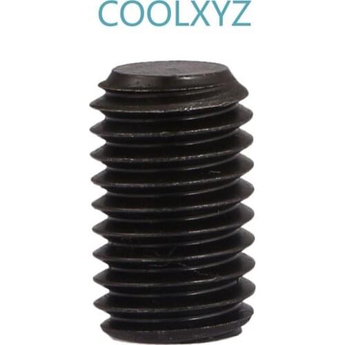 Kilometer Rice Screw Grade 12.9 Hexagonal Flat End Fixed Headless set Screw Top DIN913 M3-M10 10PCS