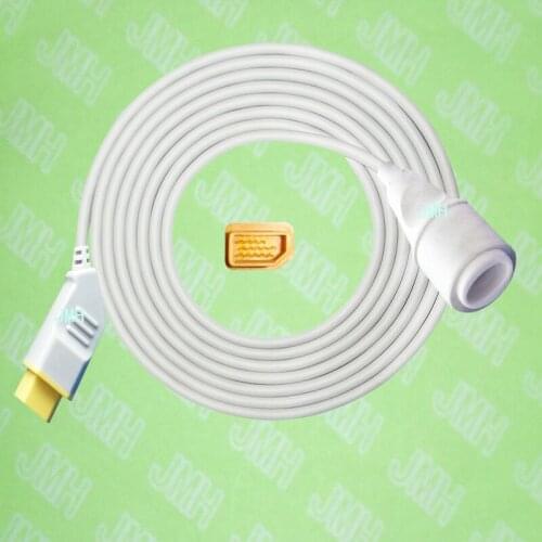 Compatible with Nihon Kohden BSM3200 /4100/5100/9510/9800/1500 the Edward IBP transducer Adapter cable,14pin to 5pin