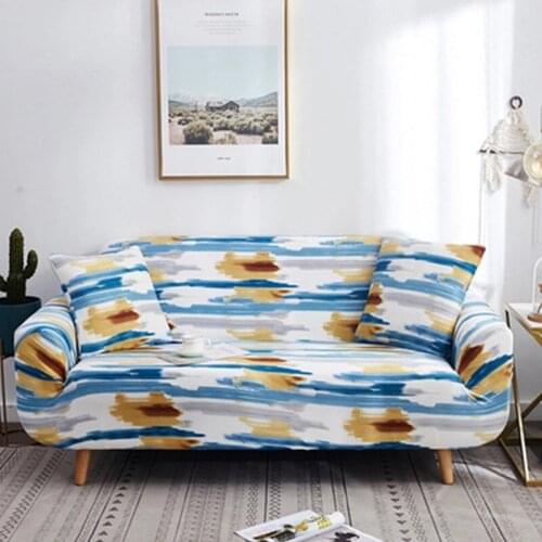 Modern Geometric Elastic Sofa Cover Slipcovers Stretch Plaid Sofa Covers for Living Room Home Decor Corner Couch Cushion Cover