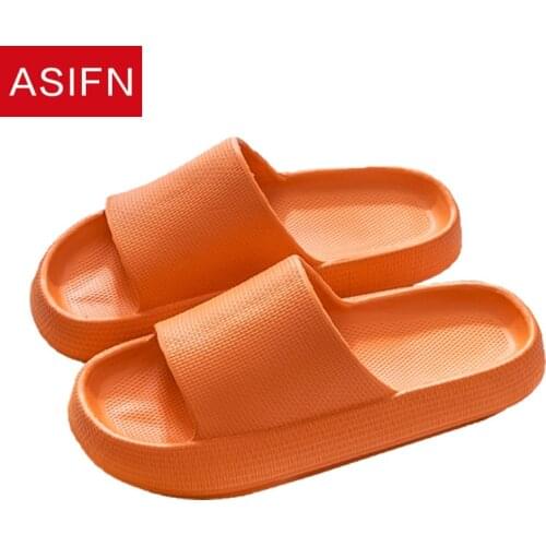 ASIFN Women Thick Platform Slippers Summer Eva Soft Sole Slide Leisure Men Ladies Indoor Bath Anti-slip Shoes Zapatos De Mujer