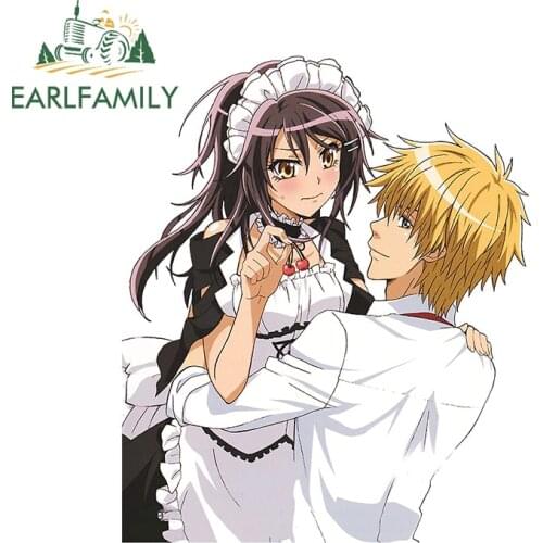 EARLFAMILY 13cm x 11cm for Maid Sama Vinyl Car Stickers and Decals DIY Anime Scratch-proof Waterproof Window Trunk Decoration