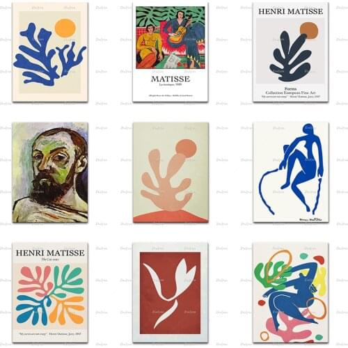 Henri Matisse Vintage Poster, Home Decor Prints Wall Art Canvas Living Room Decoration Canvas Painting Unique Gift
