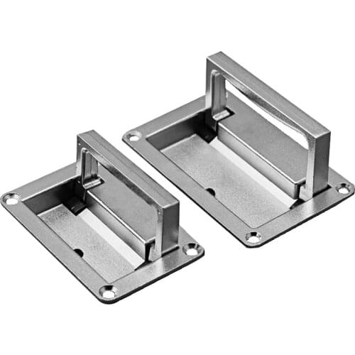 1 PCS 9.5cm x 6cm Metal Rectangle Shaped Recessed Folding Pull Handle Grip