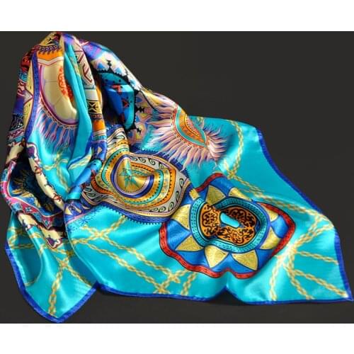 100% Silk Square Scarf Women Headscarf Print Bandana Bufanda Hangzhou Pure Silk Neck Scarf Foulard Femme Neckerchief 88x88cm