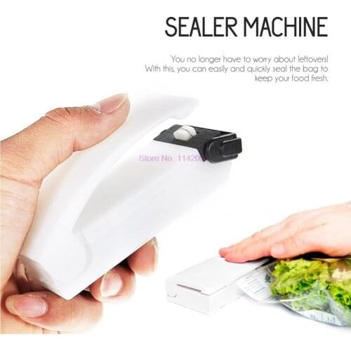 100pcs Portable Household Mini Heat Sealing Machine Ceramic Impulse Sealer Seal Packing Capper Plastic Bag Food Sealer Household