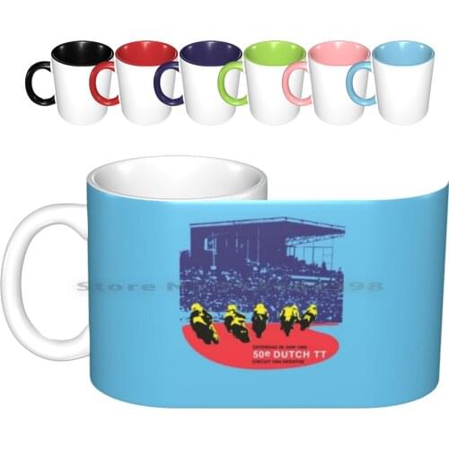1980 Dutch Tt Tourist Trophy Ceramic Mugs Coffee Cups Milk Tea Mug Dutch Tt Tourist Trophy Assen Motorcycle Grand Prix 500cc