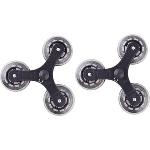 2Pcs/Set Black Shopping Cart Trolley Caster Luggage Suitcase Roller Replacement Wheel Pulley Sliding Roller Wheel Accessories