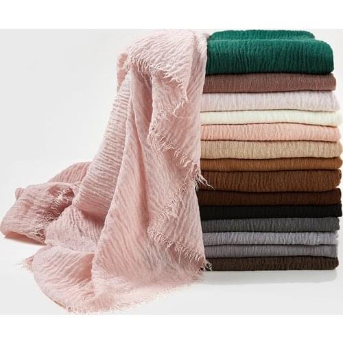 2020 Fahion cotton headscarf muslim hijab turban women scarves head wrap islamic Malaysia hijab turban scarf foulard femme